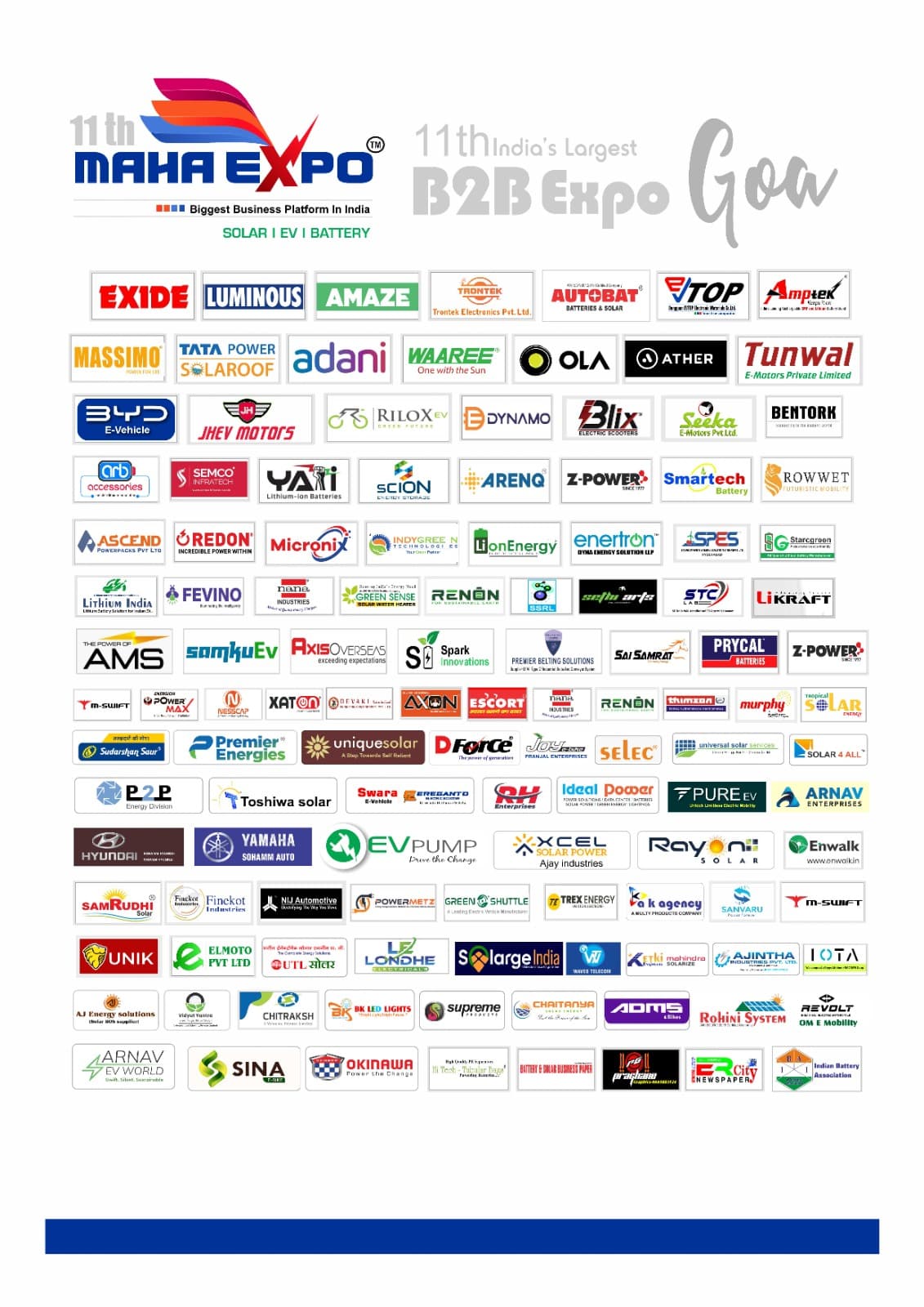 Previous participating brands at MAHA EXPO
