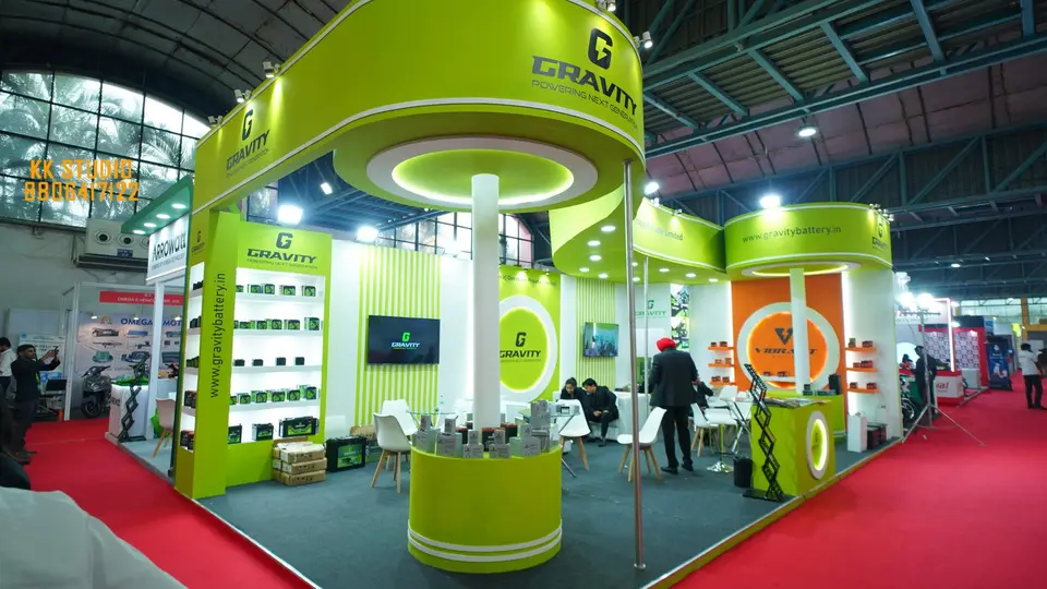 Battery storage pavilion at Maha Expo
