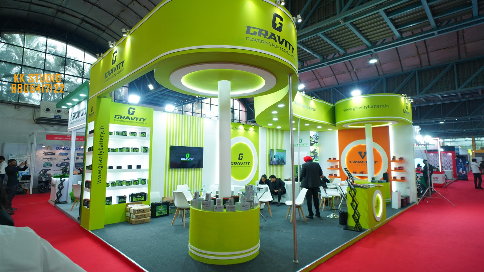 Battery storage pavilion at Maha Expo