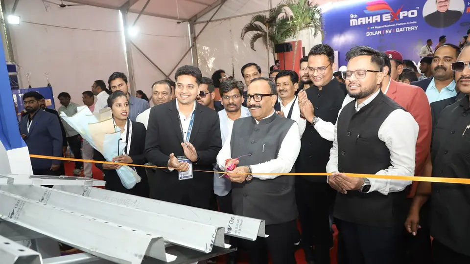 Ribbon cutting inauguration moment at Maha Expo